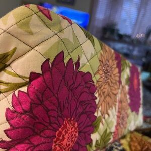 Vera Bradley Pink and Green Floral Quilted Bag
